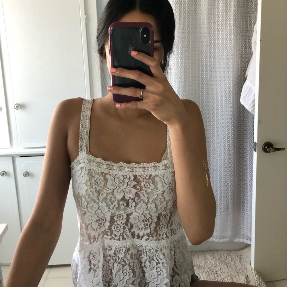 White Lace Top